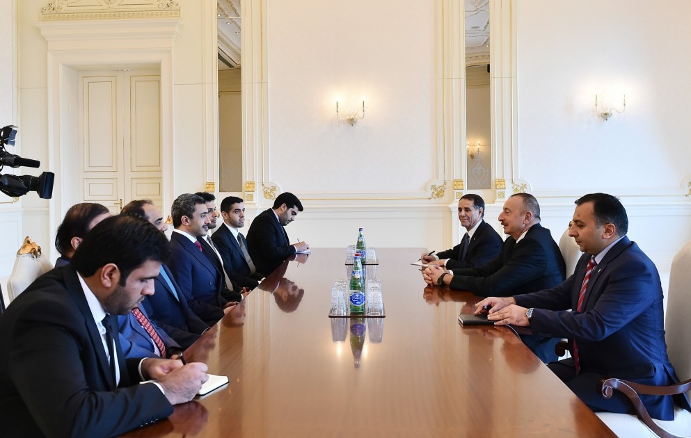 President Ilham Aliyev received UAE delegation