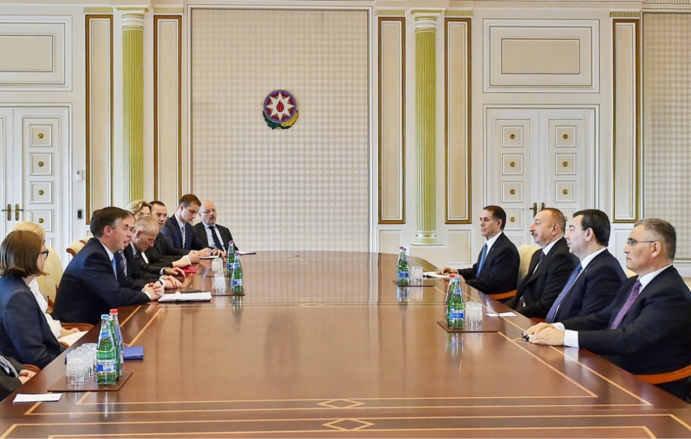 President Ilham Aliyev received European Parliament delegation