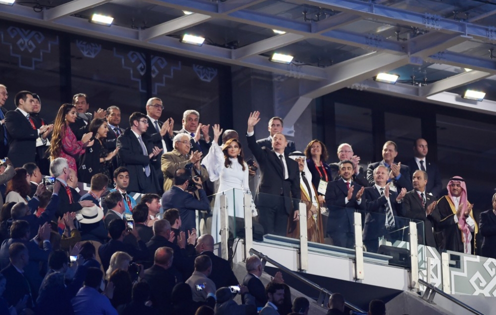 4th Islamic Solidarity Games wrapped up with solemn Closing Ceremony at Baku Olympic Stadium 
President Ilham Aliyev attended the ceremony