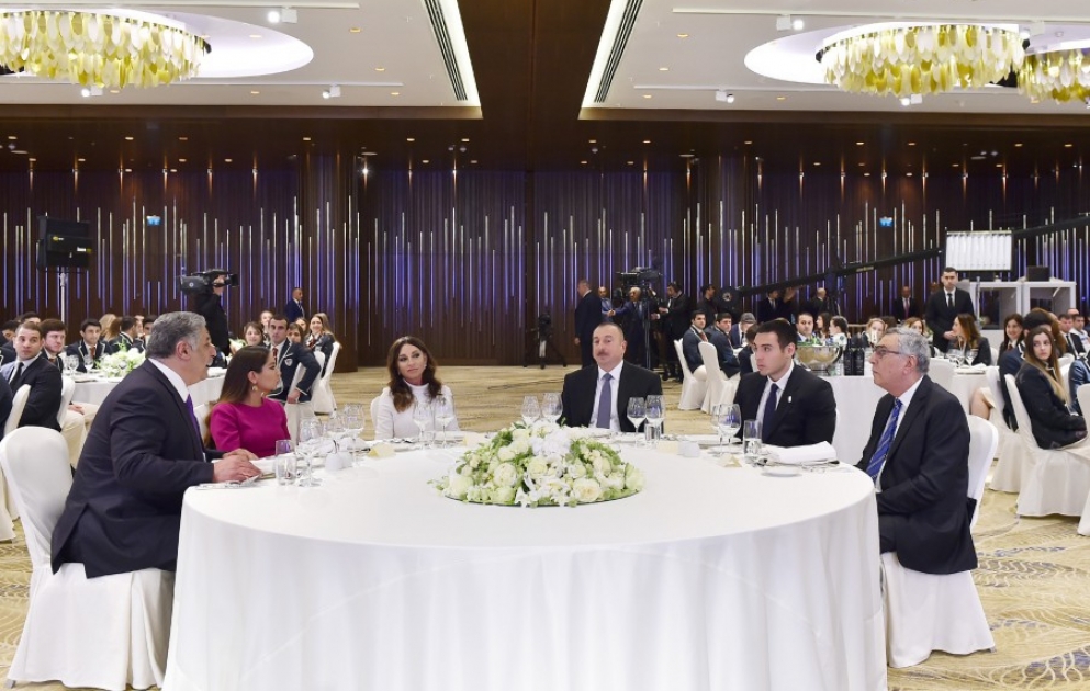 President Ilham Aliyev attends meeting with Azerbaijani athletes, who won 4th Islamic Solidarity Games, their coaches, representatives of Azerbaijan`s sports community