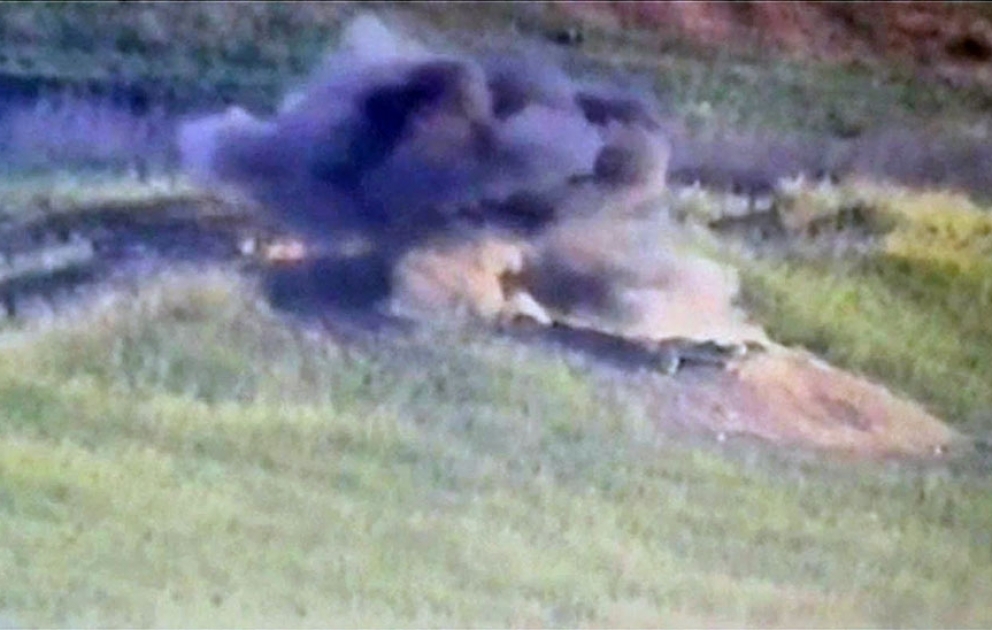 Permanent fire position of Armenian armed forces were destroyed