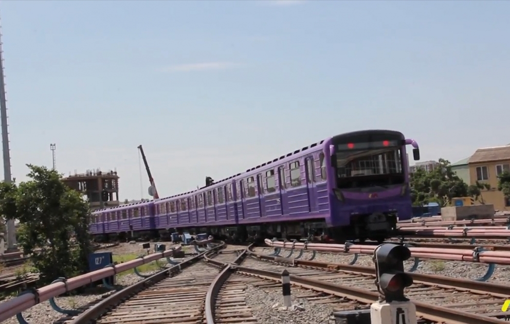 La société «Métropolitain de Bakou mis en circulation son premier train jubilaire