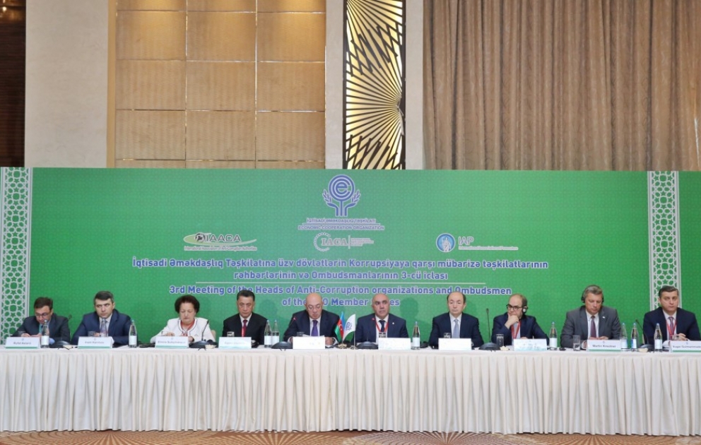 Bakıda ECO-ya üzv dövlətlərin korrupsiyaya qarşı mübarizə təşkilatları rəhbərlərinin 3-cü iclası keçirilir