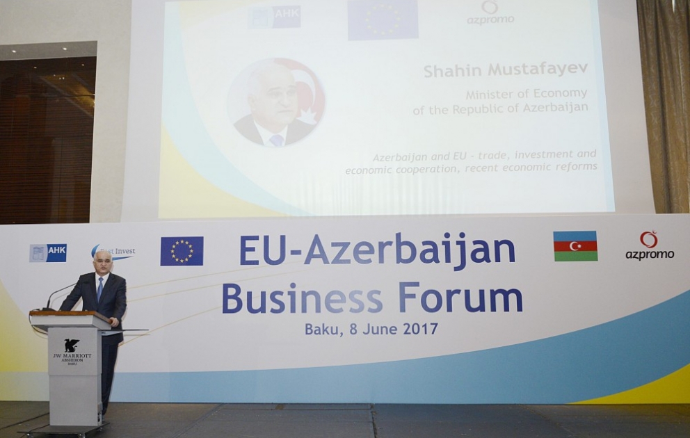 Bakıda Azərbaycan-Avropa İttifaqı biznes forumu keçirilib