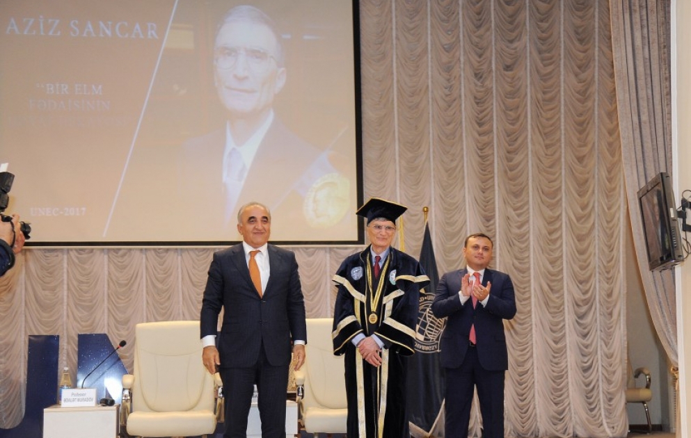 UNEC-də Nobel mükafatı laureatı Aziz Sancara həsr edilən konfrans keçirilib