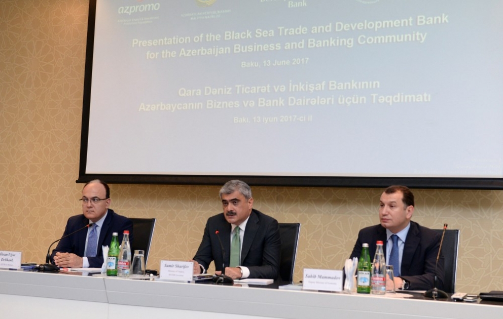 Bakıda Qara Dəniz Ticarət və İnkişaf Bankının Azərbaycanın biznes və bank dairələri üçün təqdimatı keçirilib