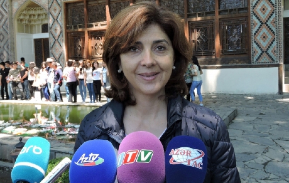 Mariya Anxela Olqin: Xan sarayının möhtəşəmliyinə, gözəlliyinə heyran qaldım
