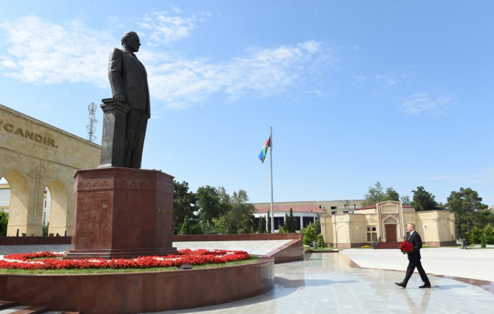 Präsident Ilham Aliyev zu Besuch in Schirvan
