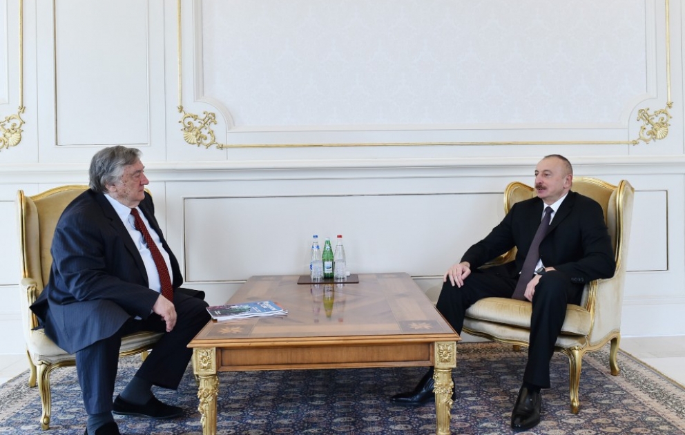 Prezident İlham Əliyev Rusiyanın “Zavtra” qəzetinin baş redaktorunu qəbul edib