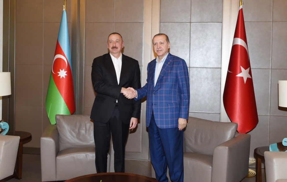 President Ilham Aliyev, President Recep Tayyip Erdogan held a meeting and dined together