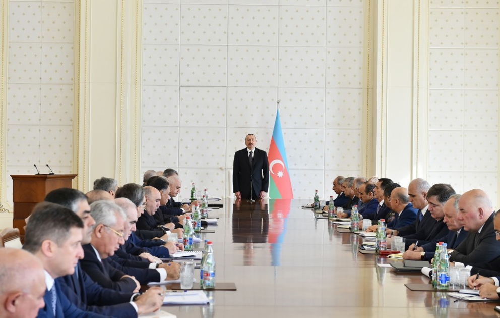President Ilham Aliyev chaired meeting of Cabinet of Ministers on results of socio-economic development in first half of 2017 and future objectives