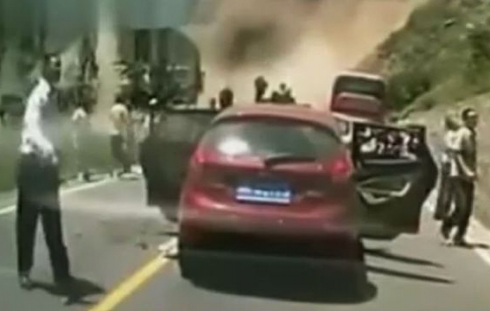 Çində təbii fəlakət nəticəsində 16 nəfər zərər çəkib