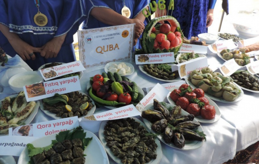 Khachmaz: Auf dem II. Internationalen Festival 350 Sorten des Gerichts Dolma ausgestellt