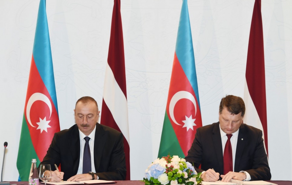 Azerbaijan, Latvia signed documents