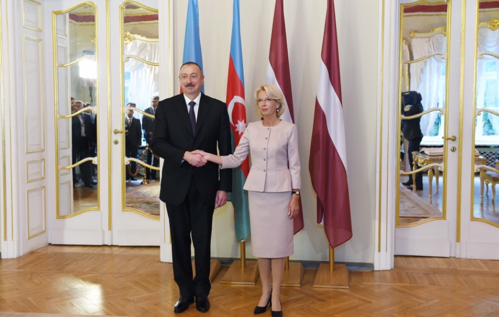 Azərbaycan Prezidenti İlham Əliyev Latviya Seymində olub