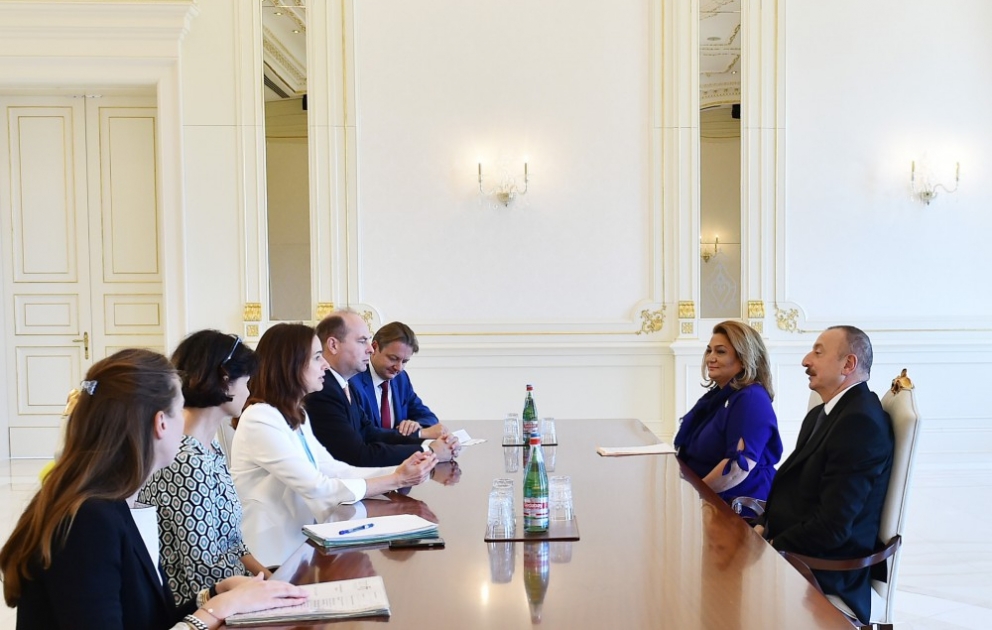 President Ilham Aliyev received delegation led by Austrian minister
