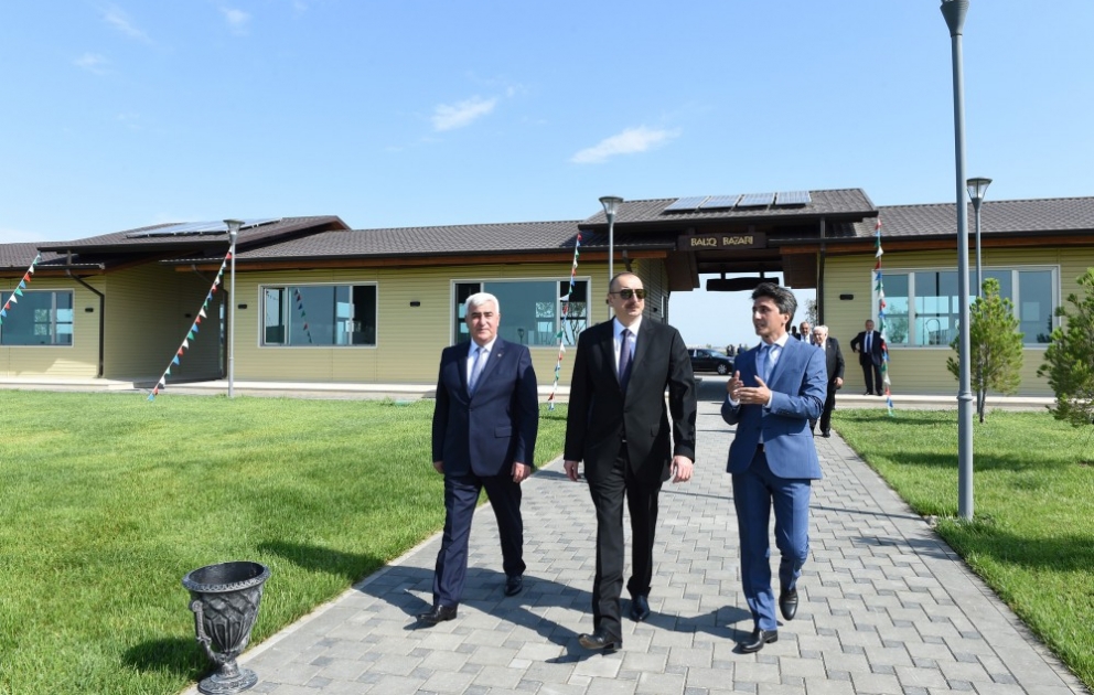 Prezident İlham Əliyev Bakının Pirallahı rayonunda “Nərəkənd” kompleksində yaradılan şəraitlə tanış olub