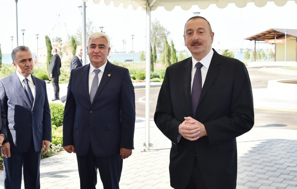 President Ilham Aliyev inaugurated drinking water supply project in Pirallahi district