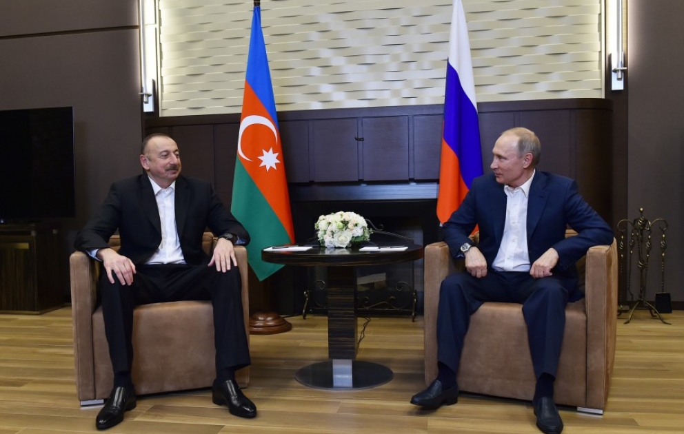 Staatspräsident Ilham Aliyev trifft Putin in Sotschi