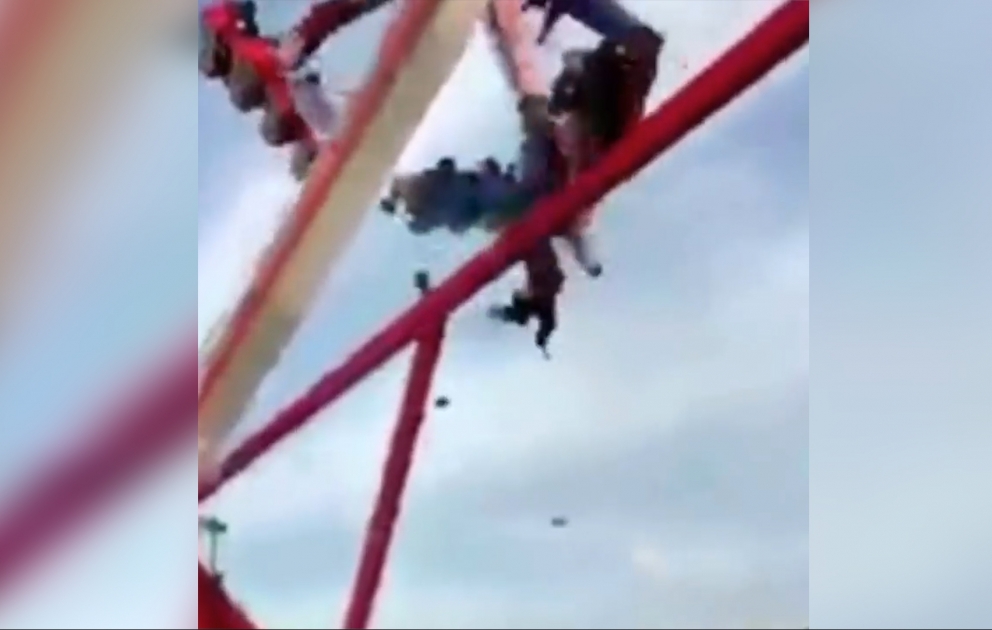 Luna-parkda dəhşətli qəza: 1 ölü 7 yaralı
