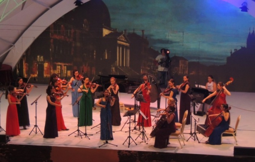 Выступление британского камерного оркестра «FeMusa» на Габалинском фестивале было встречено с интересом