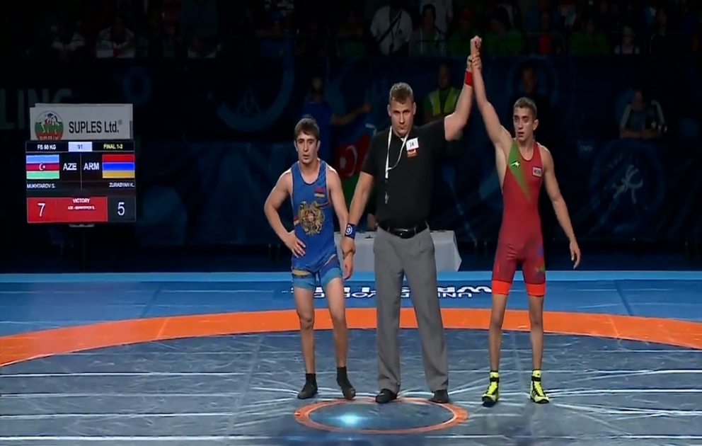 Un lutteur azerbaïdjanais remporte l’or du Championnat du monde junior 2017