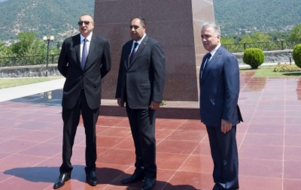 Azərbaycan Prezidenti İlham Əliyev Balakən rayonuna səfərə gəlib
