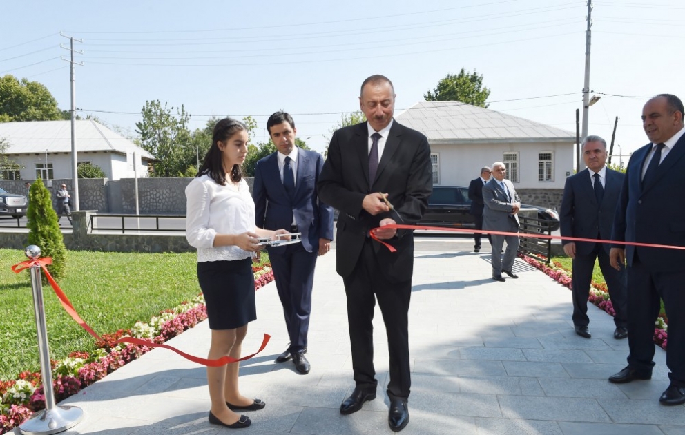 President Ilham Aliyev attended opening of 180-seat orphanage-kindergarten in Gakh