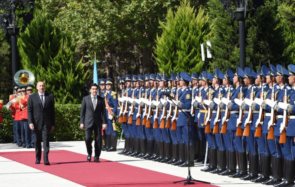 Cérémonie d’accueil officiel du président du Turkménistan
