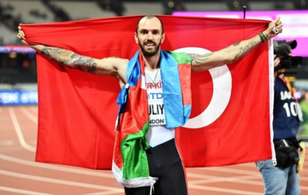 Ramil Quliyev Londonda yüngül atletika üzrə dünya çempionu olub
