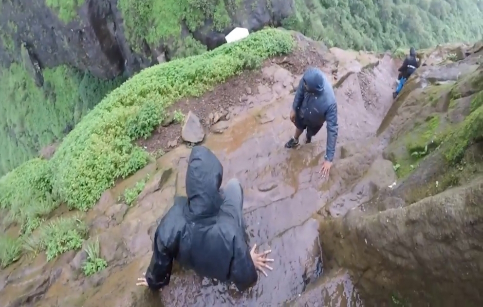 Dangerously Steep Trekking Steps In India
