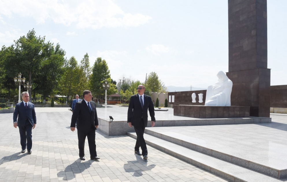 President Ilham Aliyev viewed conditions created at Galaba Park in Goygol
