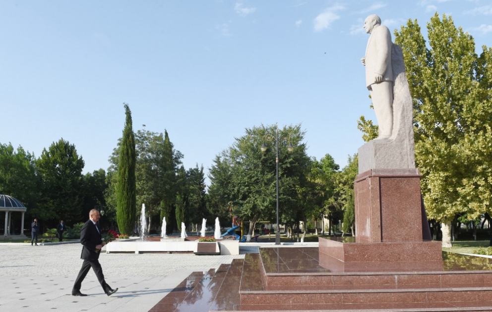 Le président Ilham Aliyev est à Samoukh