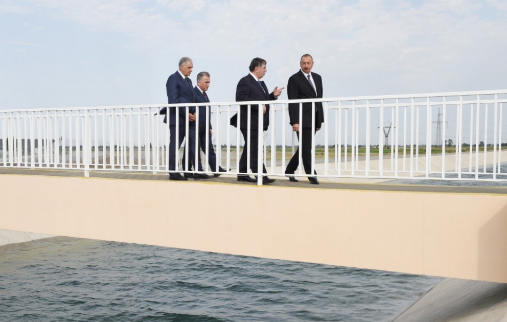 Un tronçon de 8,55 km du canal d’irrigation Chamkir-Samoukh-Goranboy mis en service