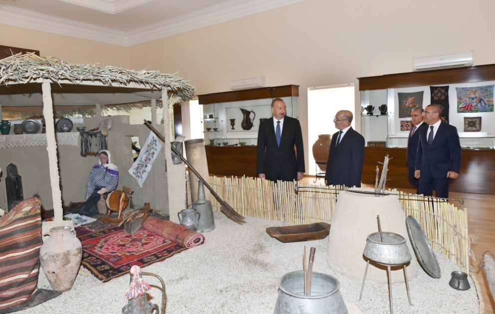 President Ilham Aliyev viewed Museum of History and Local Lore in Shamkir after major overhaul