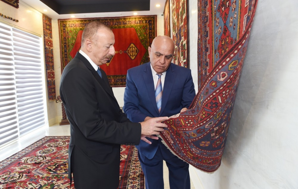 President Ilham Aliyev opened Shamkir branch of “Azerkhalcha” OJSC