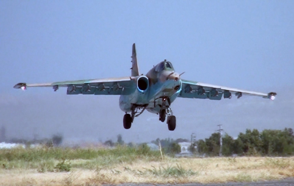 Naxçıvanda SU-25 hücum təyyarələri ilə təlim uçuşları həyata keçirilib