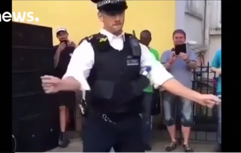 Interesting dance of London police​