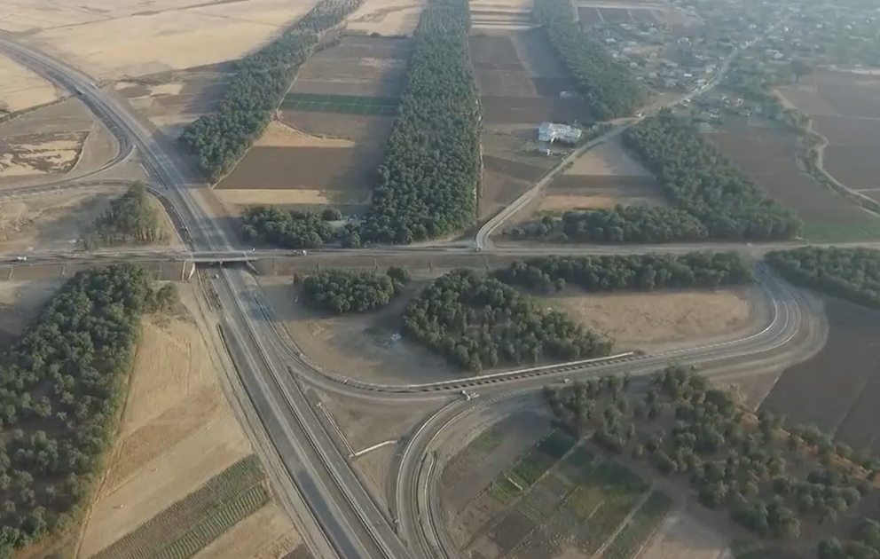 Ansichten vom neu eröffneten Alat-Astara Abschnitt der Autostraße Lenkoran-Jalilabad