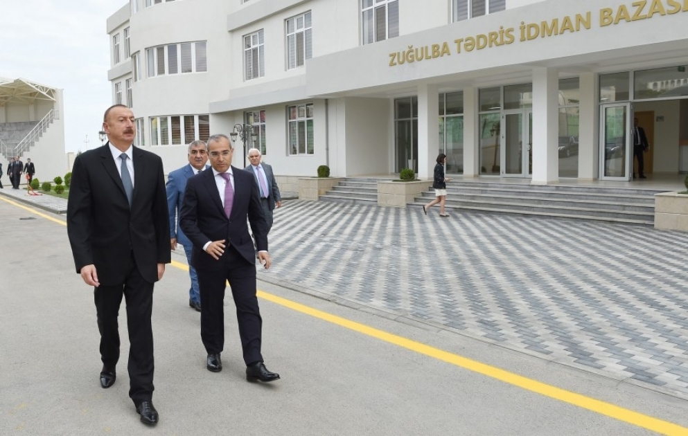 Prezident İlham Əliyev “Təhsil” Respublika İdman Mərkəzinin Zuğulba tədris idman bazasının açılışında iştirak edib