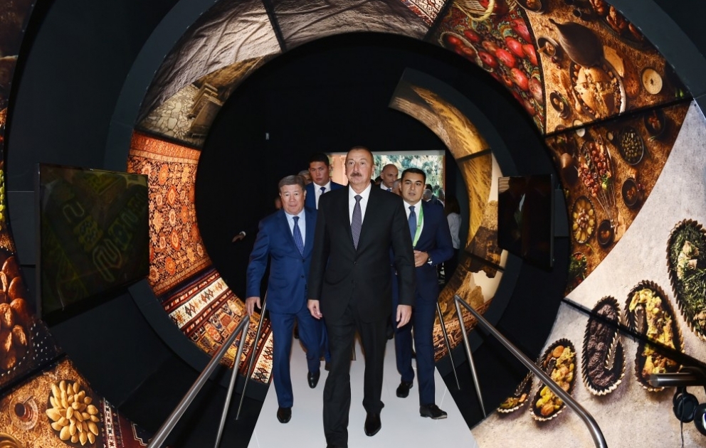 EXPO 2017 Astana: le président Ilham Aliyev visite les pavillons d’Azerbaïdjan et du Kazakhstan