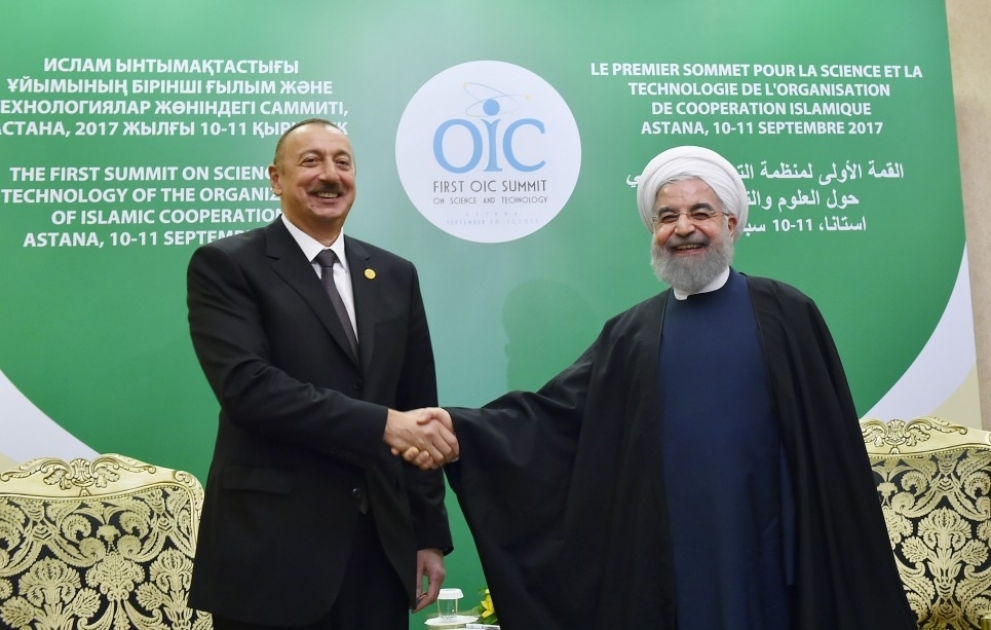 President Ilham Aliyev met with Iranian President Hassan Rouhani in Astana