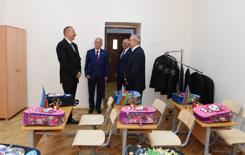 President Ilham Aliyev viewed special school No268 after major overhaul