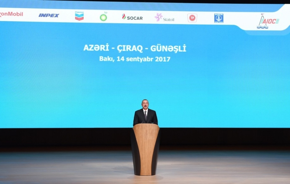 Cérémonie de signature d’un nouvel accord sur les gisements «Azéri», «Tchirag» et «Gunachli»