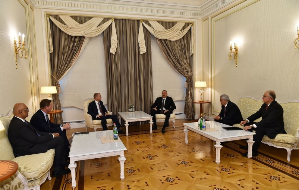 Une délégation conduite par Lars Christian Bacher reçue par le président Ilham Aliyev à Bakou