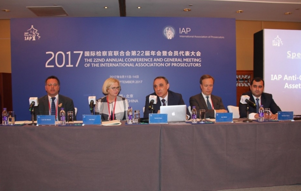 Azərbaycan Pekində Beynəlxalq Prokurorlar Assosiasiyasının İllik Konfransı və Ümumi Yığıncağında təmsil olunub