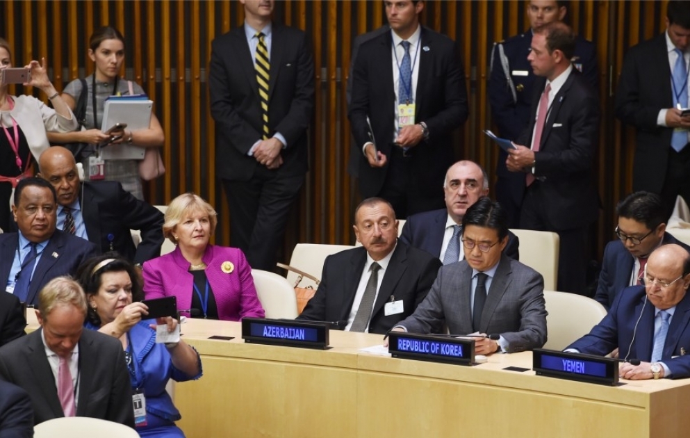 Le président Ilham Aliyev a pris part à une réunion de haut niveau consacrée à la réforme de l'ONU
