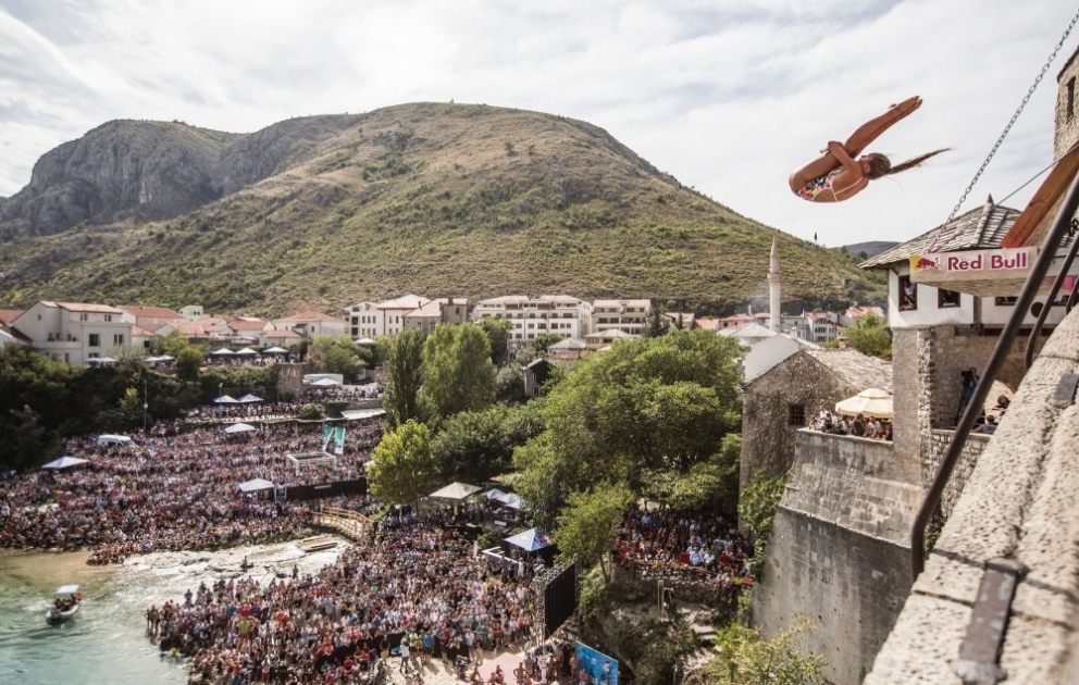 Завершился пятый этап чемпионата мира по прыжкам в воду Red Bull Cliff Diving