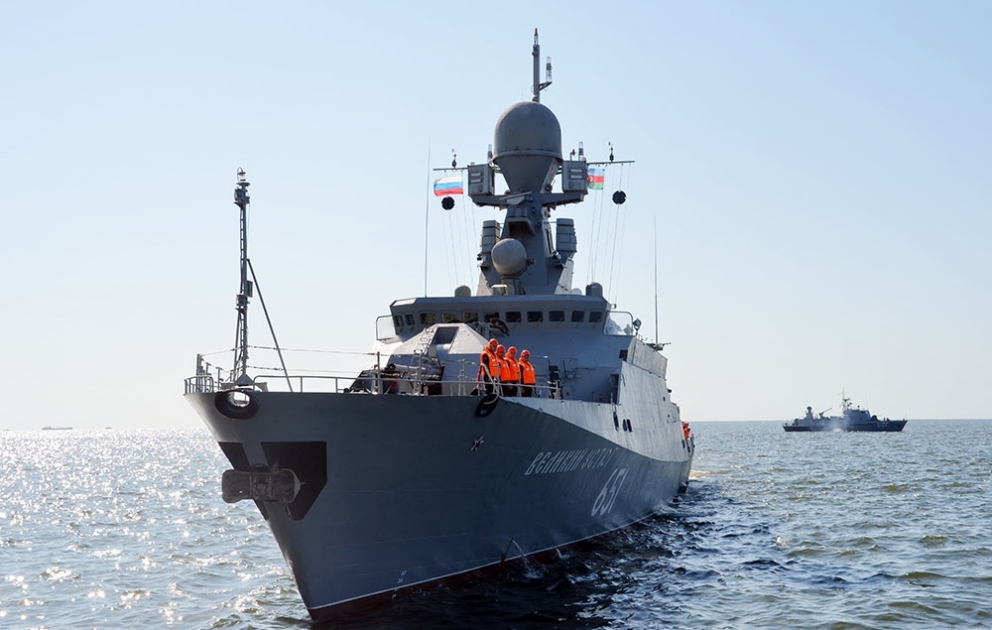 Warships of the Caspian Flotilla arrived in Baku