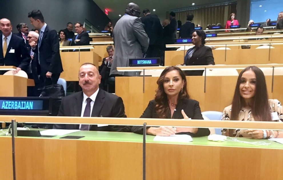 Prezident İlham Əliyev BMT-nin baş qərargahında ümumi müzakirələrin açılışında iştirak edib
